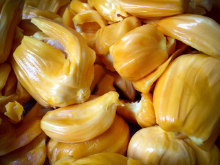 Fresh Jackfruit Color Peeled For Family Snack