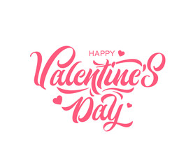 Fototapeta na wymiar Vector illustration. Happy Valentines Day typography vector design for greeting cards and poster. Valentines Day text. Design template celebration.