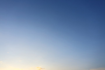 evening blue sky background