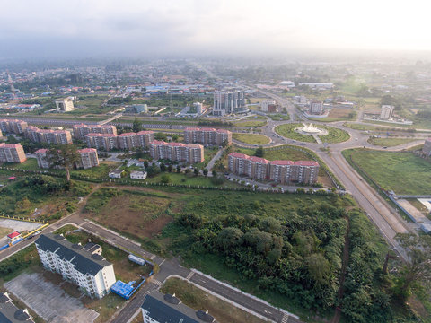 Aerial View of Malabo Equatorial Guinea City Central Africa