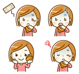 節約をする女性