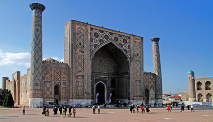 Registan Square in the uzbek city Samarkand - 306932596