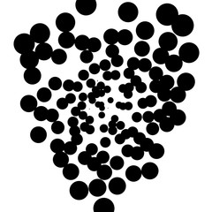 triangle shape abstract circles