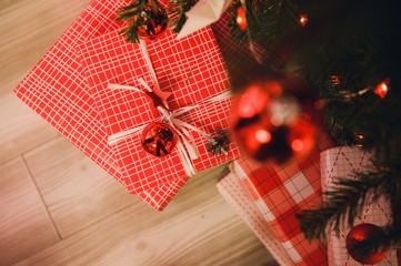 Christmas and new year 2020 gift box,christmas celebration
