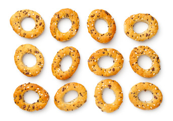 Collection Of Mini Bagel Snacks
