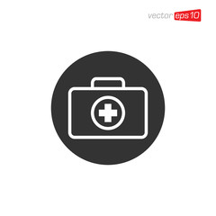 First Aid Kit Icon Design Vector