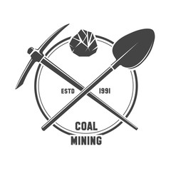 Coal mining emblem