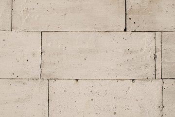 Concrete blocks wall gray grunge texture. Stone rough texture.