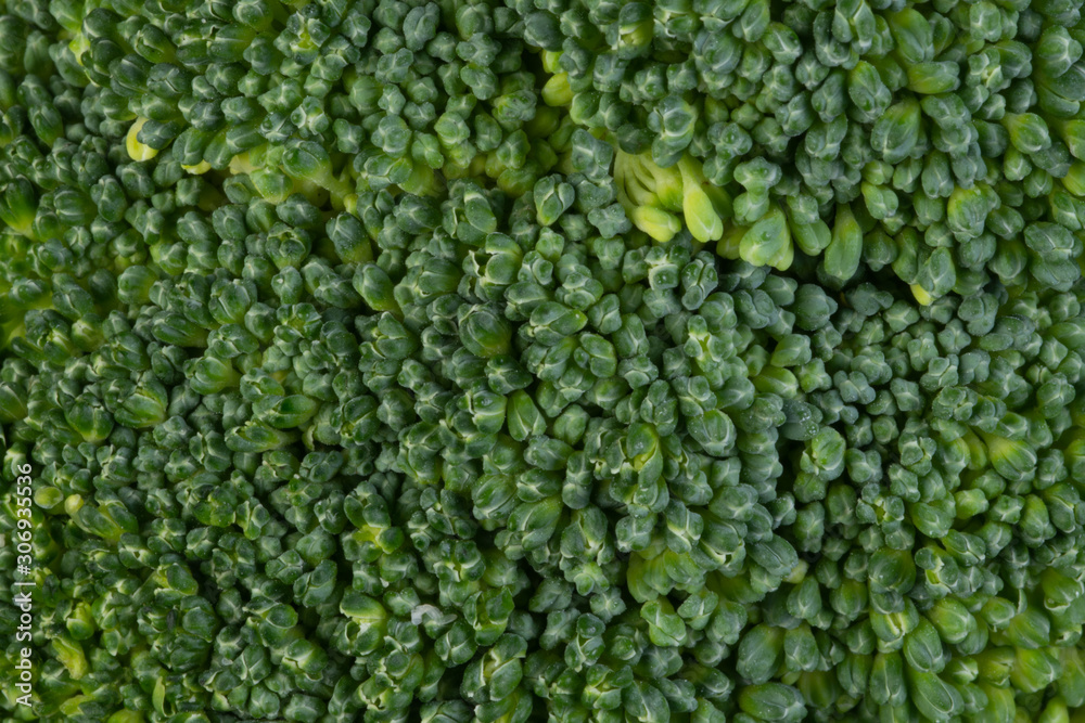 Wall mural close up of broccoli