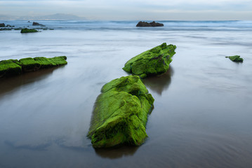 Beach of Barrika, Bizkaia, Spain	