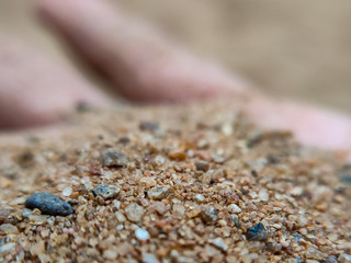closeup of sand particles