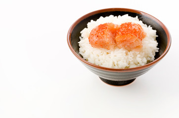 ごはんと辛子明太子