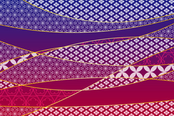 和柄 カーブ　テクスチャー　夕焼け