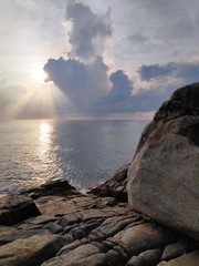 Sunrise over the sea