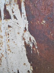 Peeling paint on wall