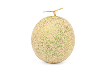 Japanese melon isolated on white background with clipping path