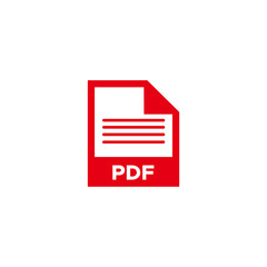 PDF file icon vector design symbol