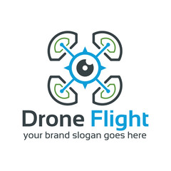 Creative Drone Cam Company Logo Template
