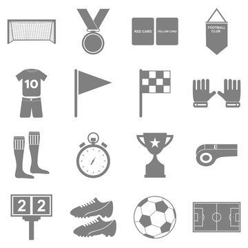 soccer equipment icon vector design symbol
