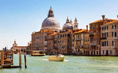 Grand Canal with Santa Maria della Salute, Venice, Italy