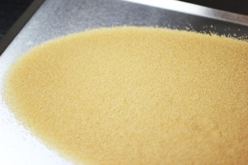 Texture sucre préparation