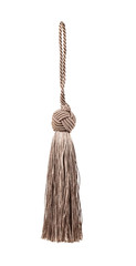 Small beige tieback with rope