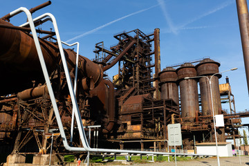 Fototapeta premium Closed metallurgical factory in Ostrava, Czech Republic