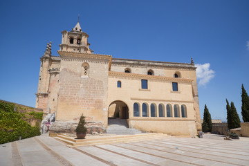 Fototapeta na wymiar Church of Alcala la Real medieval fortress on hilltop, Andalusia, Spain