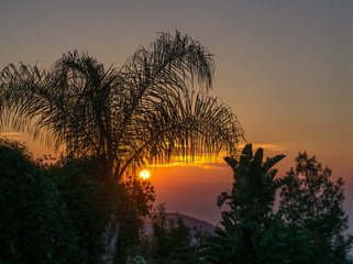 sunset in cyprus