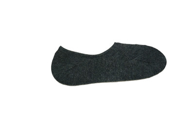 the short fashion socks on white background isolated with clipping path