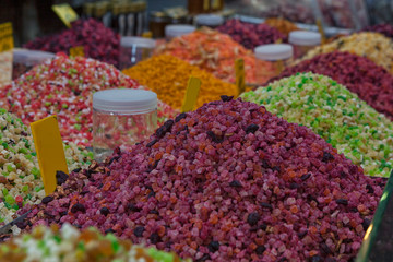 dried fruits for decoration. sweet color tasty joy