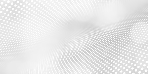 Fototapeta na wymiar Gray halftone pattern with white line motion backdrop wallpaper. Clean Grey geometric background.