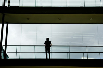 Fototapeta na wymiar silhouette of business people