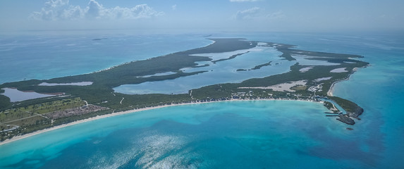 Half Moon Cays from Above 
