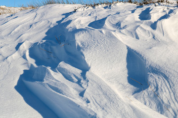 Fototapeta na wymiar Winter mountain landscape. Snow covered mountains.