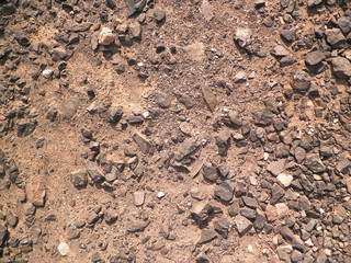 Soil and rocks as background