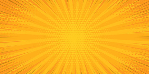 Pop art yellow comics book cartoon magazine cover