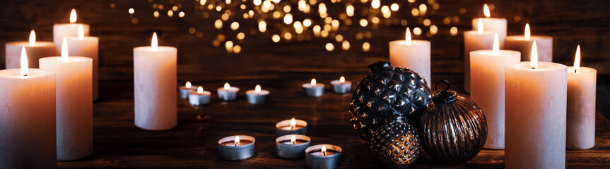 Christmas candles decoration