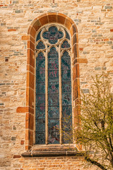 Oelde. Element St. Johannes church is a stained glass window. Oelde - is a town in the district of Warendorf, in North Rhine-Westphalia, Germany. It is located near Beckum