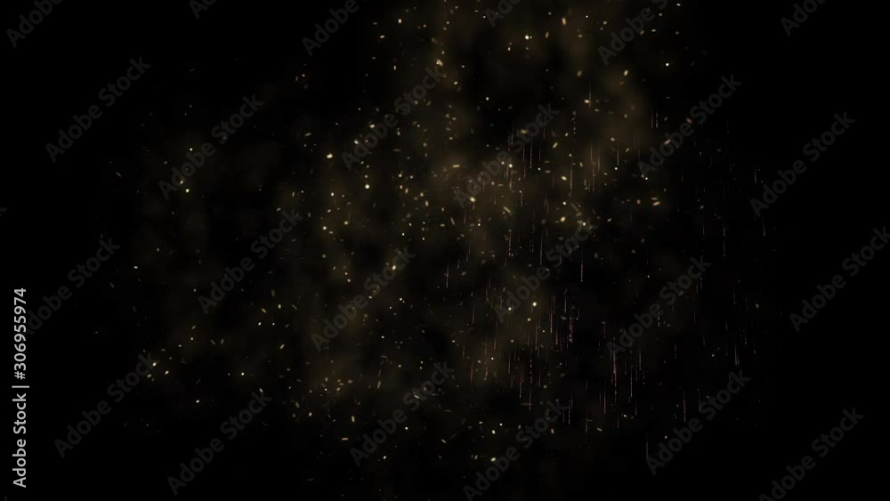 Poster 3d abstract. realistic animation firework colorful.