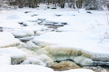 Frozen river