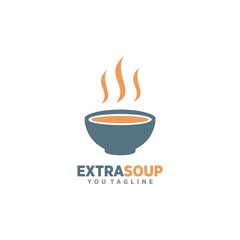 Extra Soup Logo template food