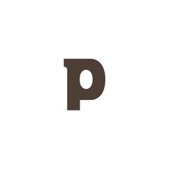 P letter logo vector template