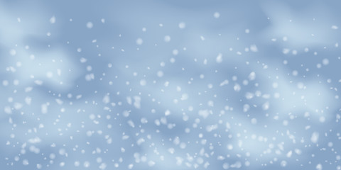 Snowflakes, snowfall.