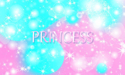 Fairy background. Unicorn pattern.