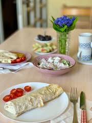 food on the table