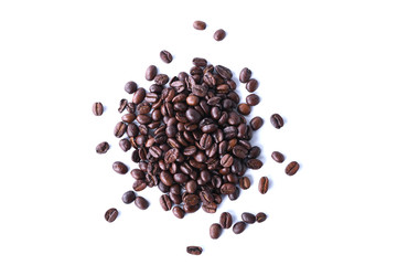  Coffee beans isolated on white background