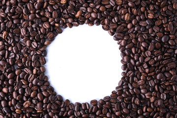  Coffee beans isolated on white background