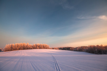 Obraz premium Scenic winter landscape