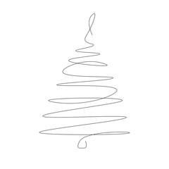 Christmas forest background vector illustration	
